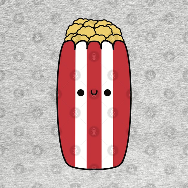 Cute Popcorn - Kawaii Popcorn by KawaiiByDice